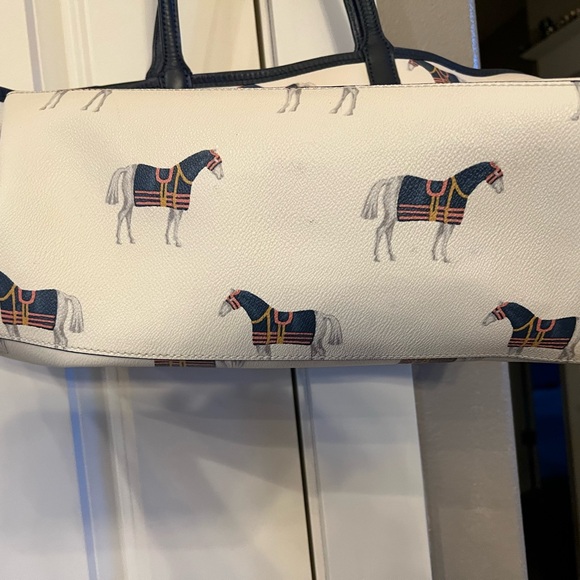 Tory Burch Rare Pony Tale Pattern Tote Bag - Picture 11 of 13